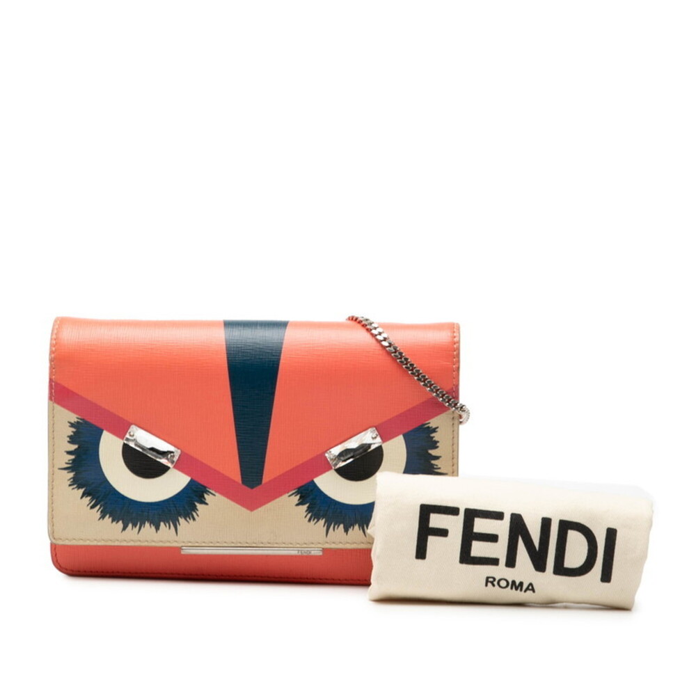 FENDI Orange Leather Shoulder Bag - Picture 7 of 7